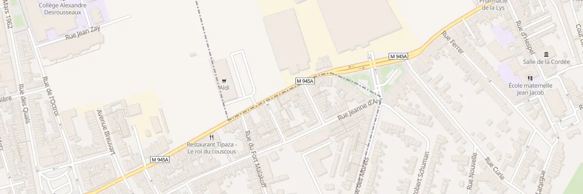 Plan du 136 Rue des Deportes à Armentières