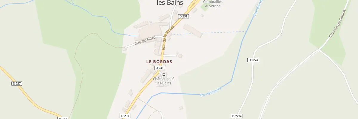 Plan du 5134B Le Bordas à Châteauneuf-les-Bains