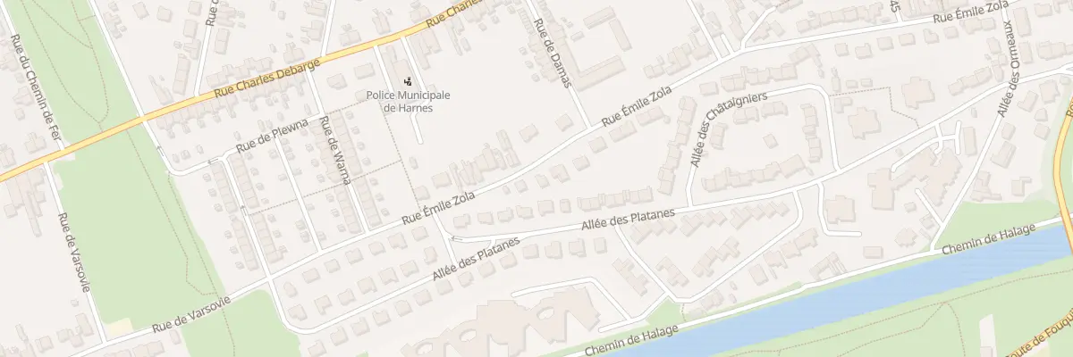 Plan du 50 Rue Emile Zola à Harnes