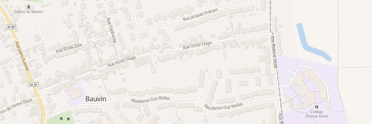 Plan du 56 Rue Victor Hugo à Bauvin