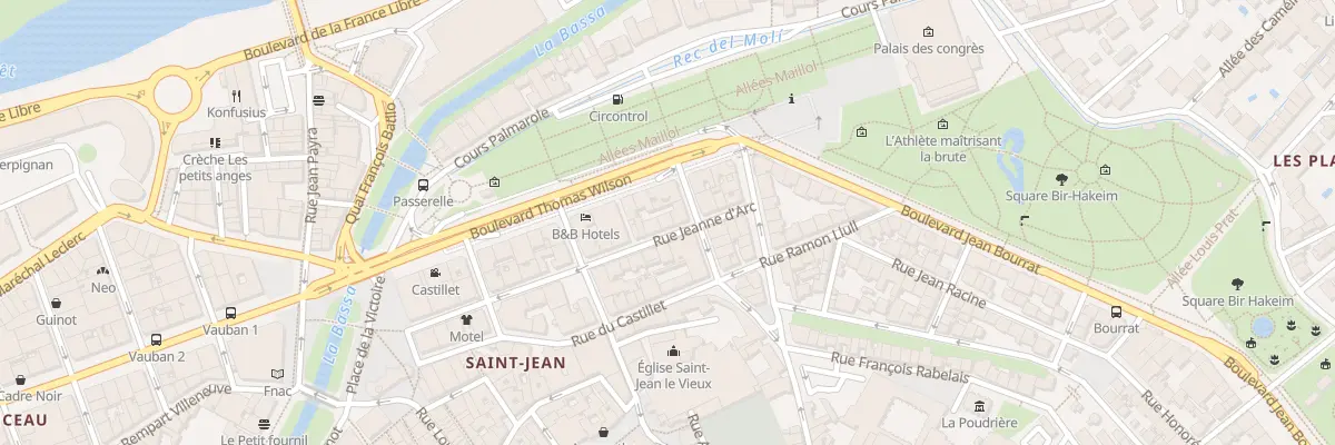 Plan du 17 Rue Jeanne d’Arc à Perpignan