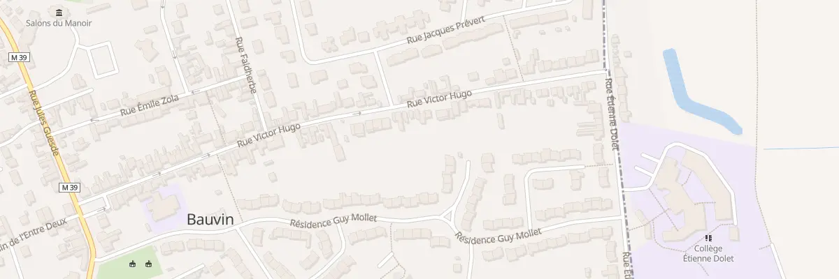 Plan du 58 Rue Victor Hugo à Bauvin