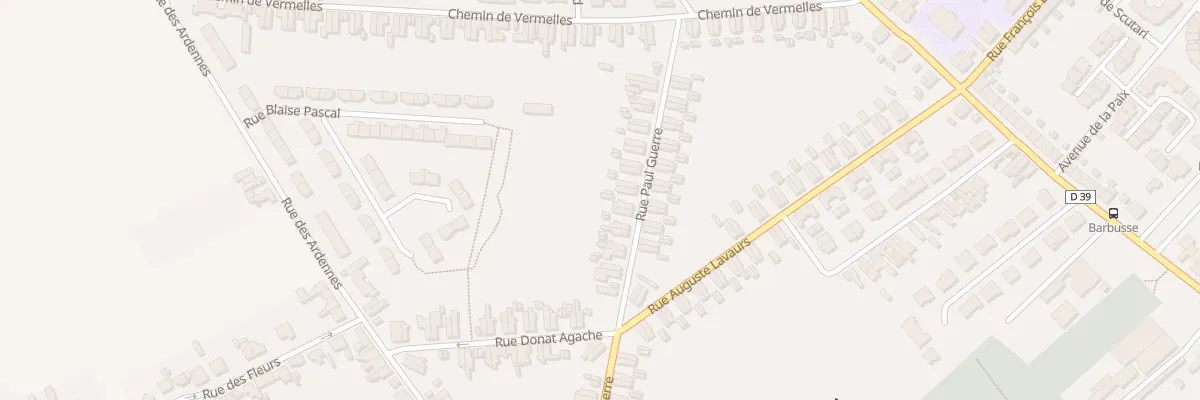 Plan du 36 Rue Paul Guerre à Harnes