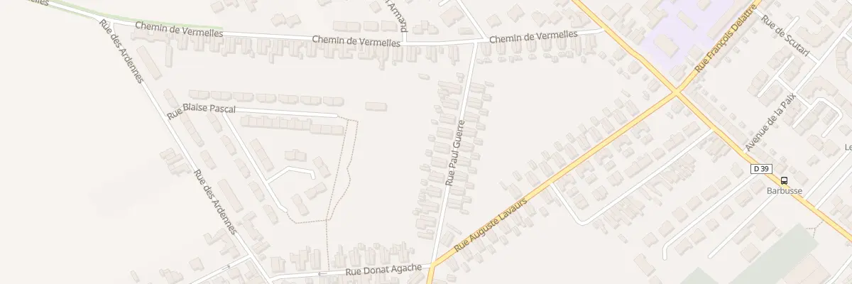 Plan du 44 Rue Paul Guerre à Harnes