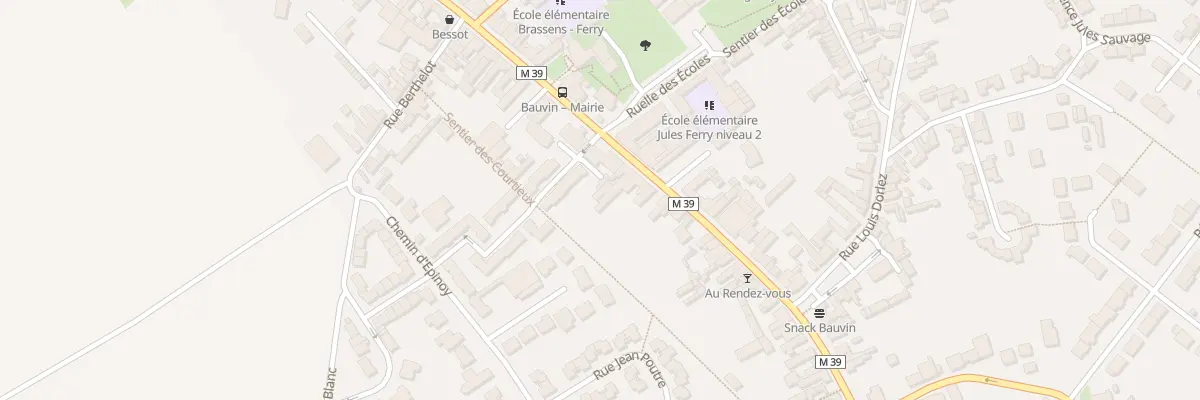 Plan du 32 Rue Jean Jaurès à Bauvin