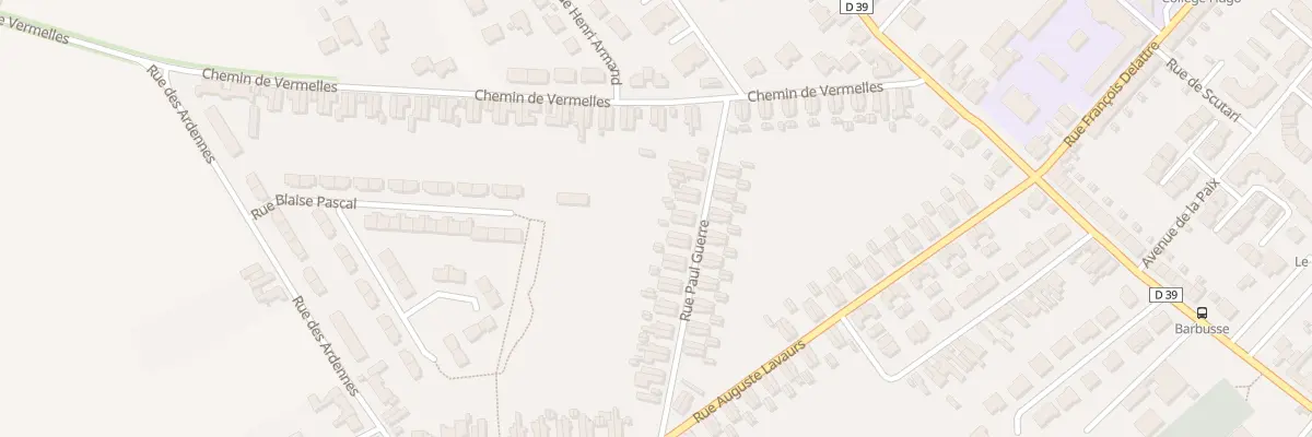 Plan du 50 Rue Paul Guerre à Harnes