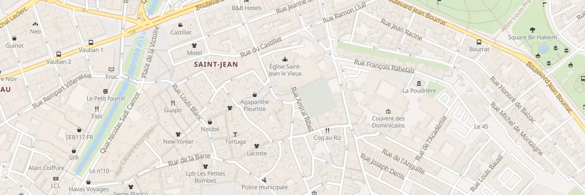 Plan du 5 Rue de l’Horloge à Perpignan