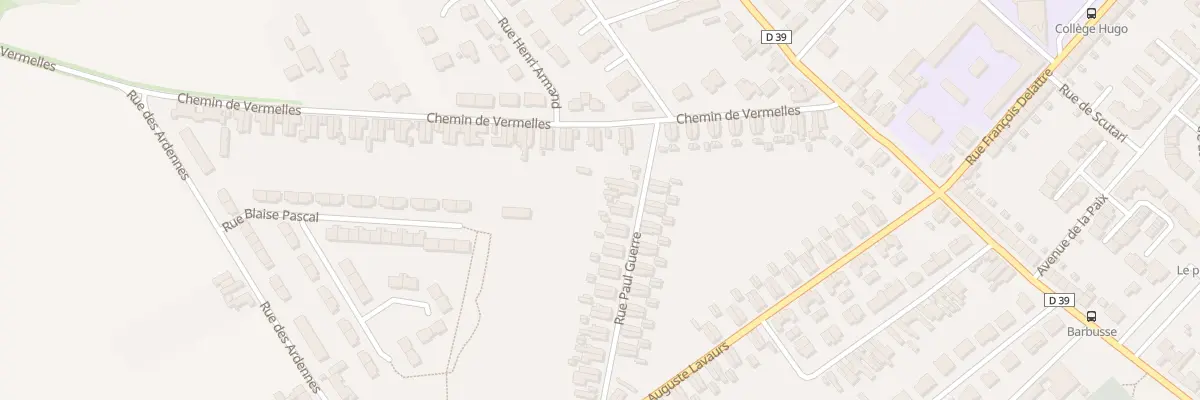 Plan du 56 Rue Paul Guerre à Harnes