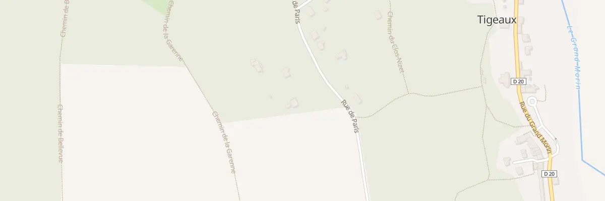 Plan du 11 Rue de Paris à Tigeaux