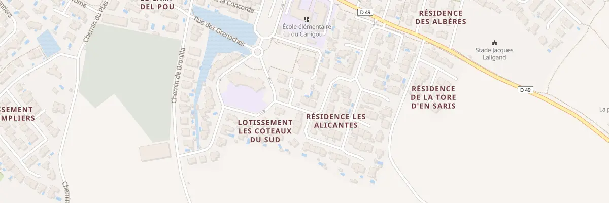 Plan du 3 Imp Utrillo à Bages