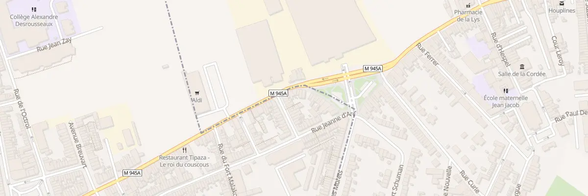Plan du 150 Rue des Deportes à Armentières