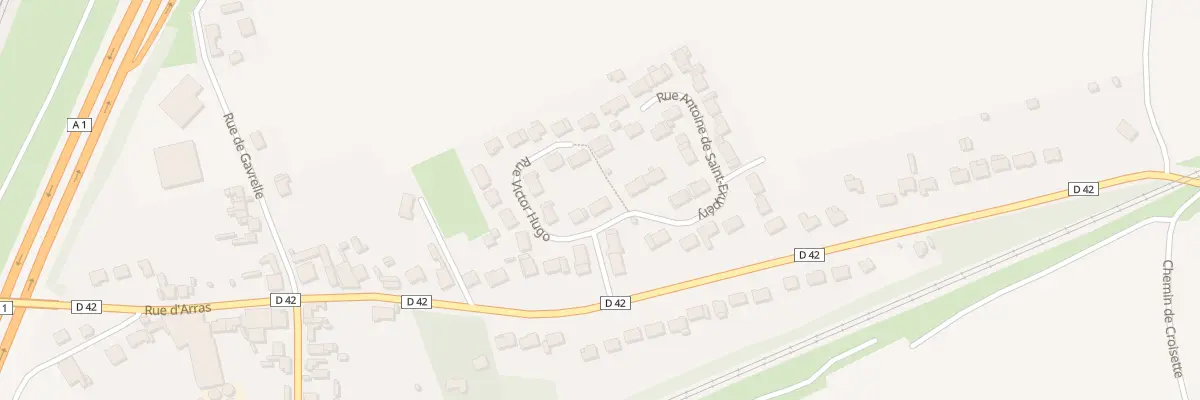 Plan du 30 Rue Antoine St Exupery H Gare à Rœux