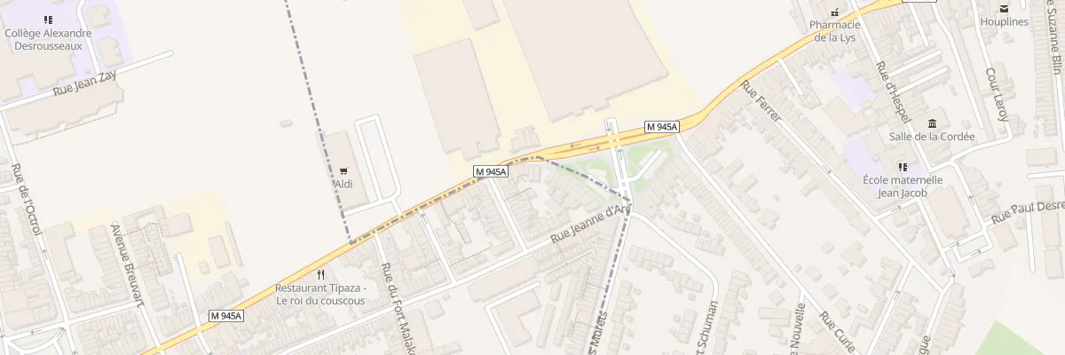 Plan du 156 Rue des Deportes à Armentières