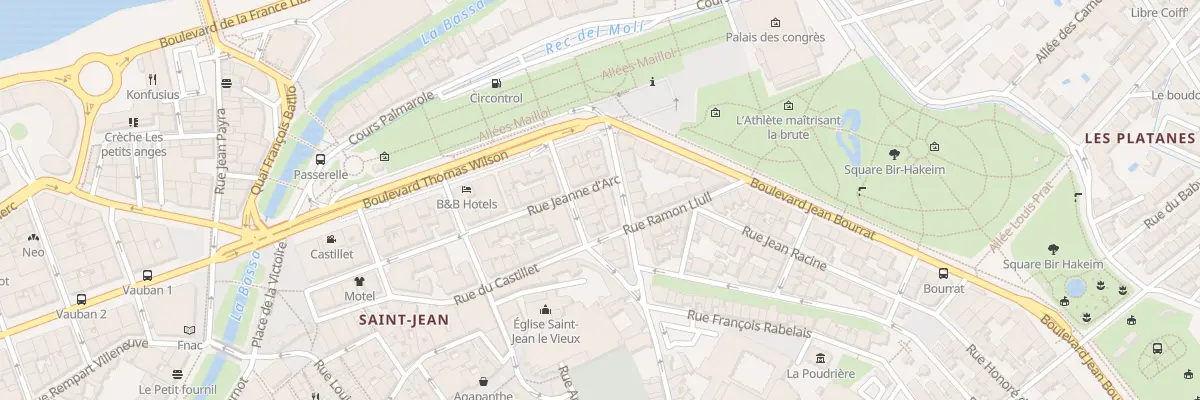Plan du 30 Rue Jeanne d’Arc à Perpignan