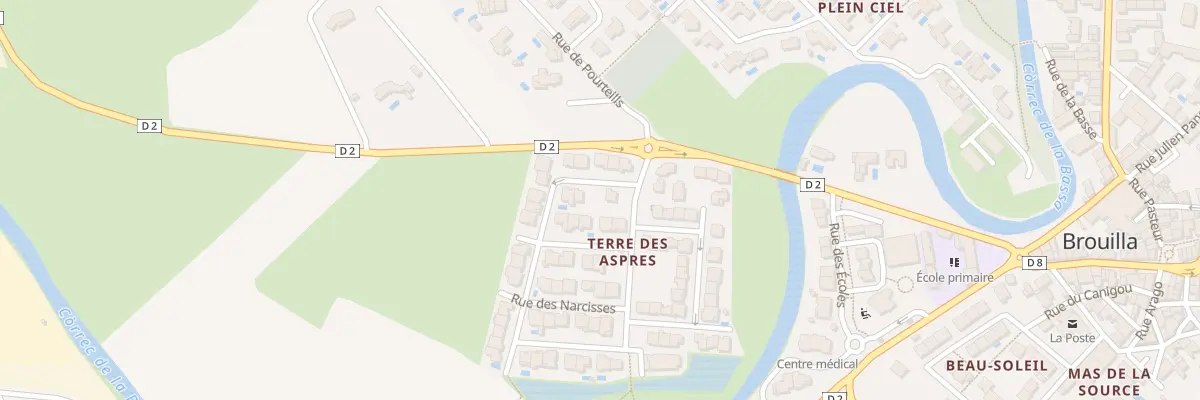 Plan du 5 Rue des Cirses à Brouilla