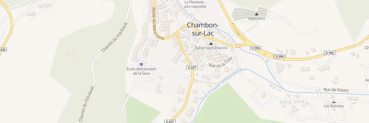 Plan du 60 Le Chambon à Chambon-sur-Lac