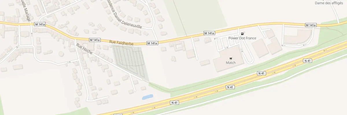 Plan du 1800 Rue Faidherbe à Fournes-en-Weppes