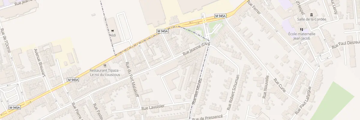 Plan du 172 Rue Jeanne d’Arc à Armentières