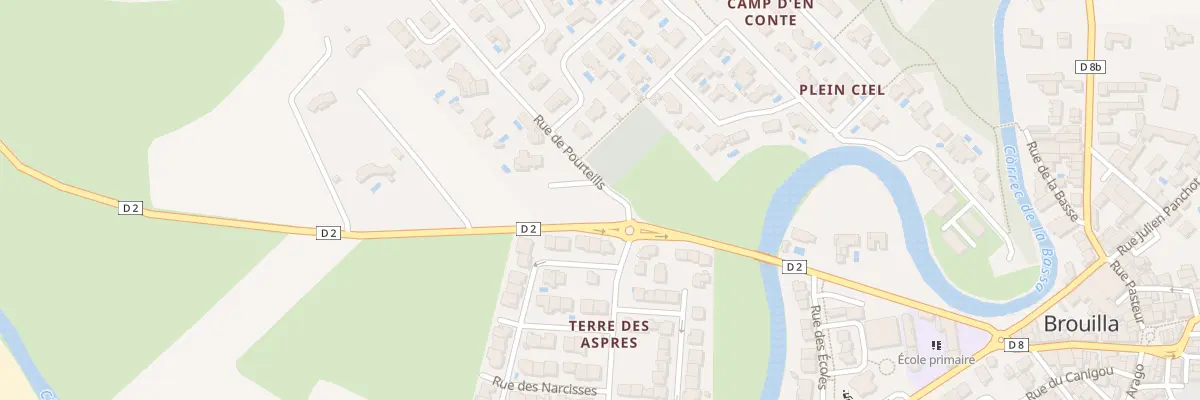Plan du 1 Rue de Pourteills à Brouilla