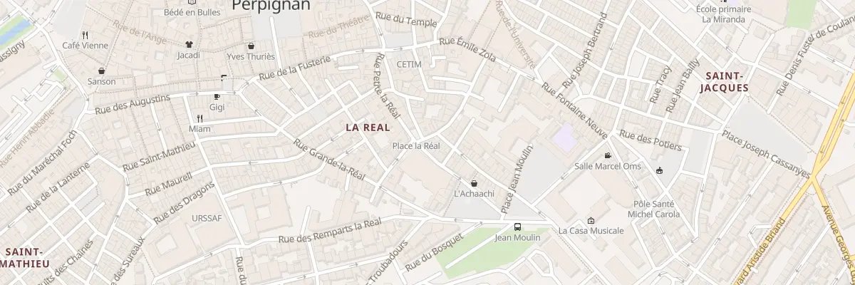 Plan du 23 Rue Côte-Saint-Sauveur à Perpignan