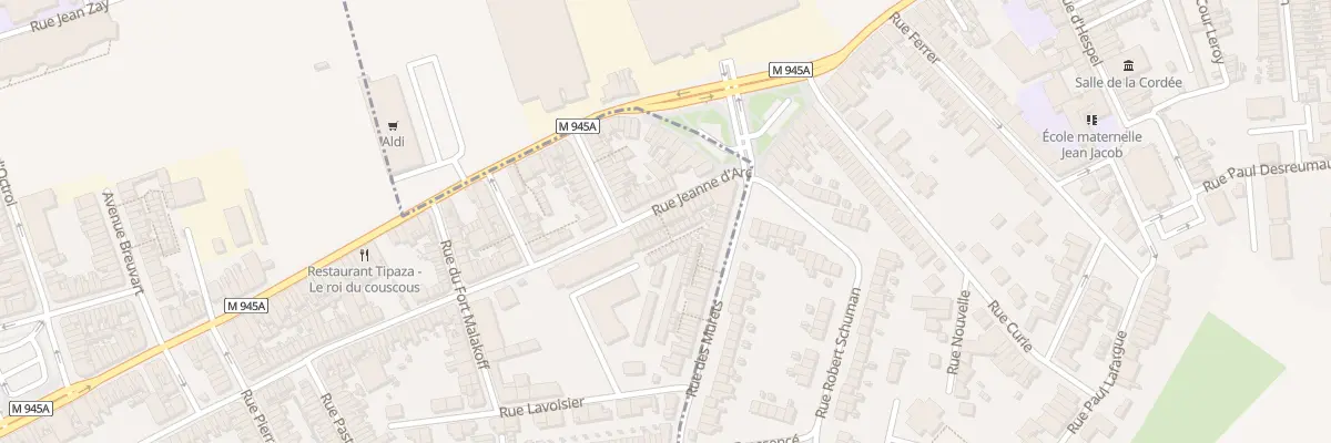 Plan du 180 Rue Jeanne d’Arc à Armentières