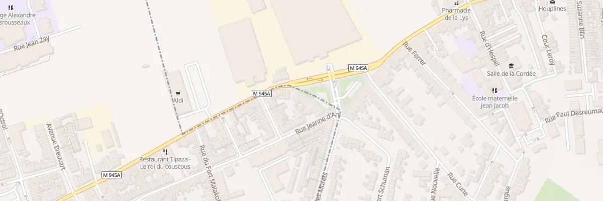 Plan du 162 Rue des Deportes à Armentières