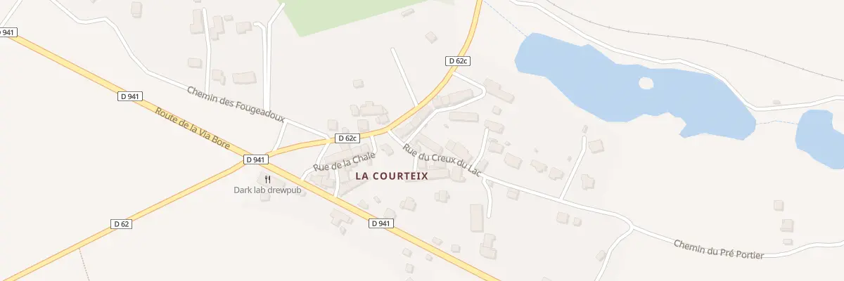 Plan du 1 Rue du Creux du Lac - Courteix à Saint-Ours