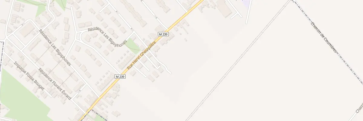 Plan du 52E Rue Ghesquieres à Bauvin