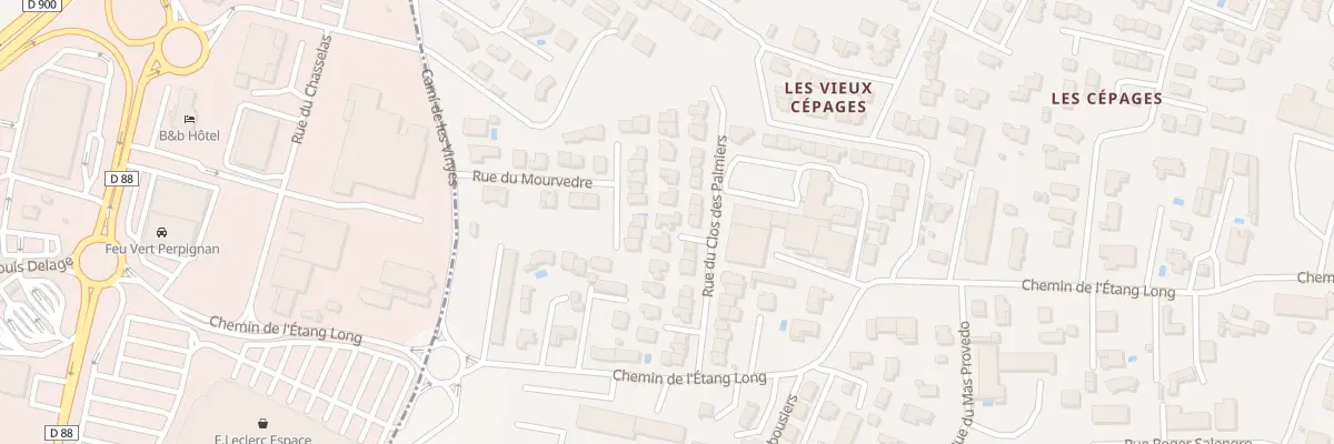 Plan du 29 Rue du Clos des Palmiers à Pia