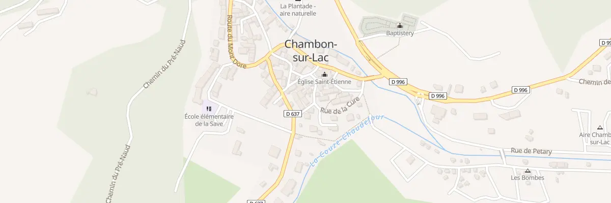 Plan du 9187 Le Chambon à Chambon-sur-Lac