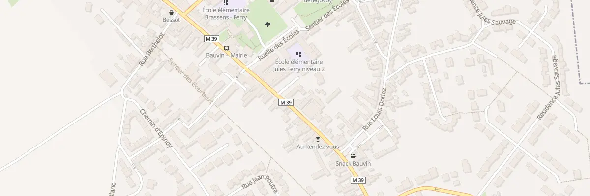 Plan du 19 Rue Jean Jaurès à Bauvin