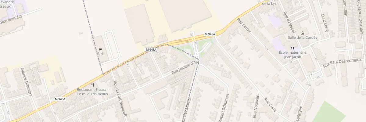 Plan du 170 Rue des Deportes à Armentières