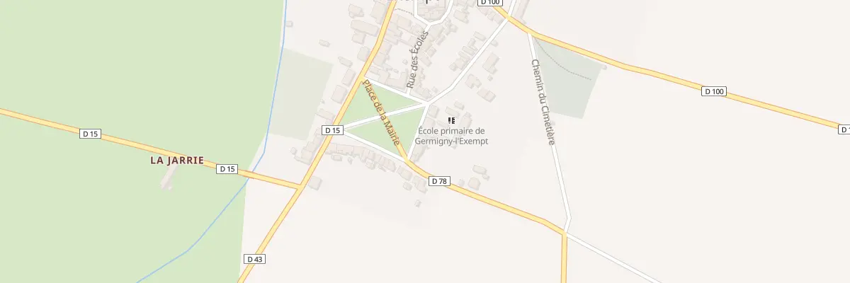 Plan du 3 Le Bourg à Germigny-l’Exempt