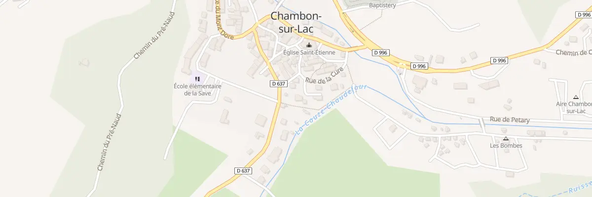 Plan du 5428 Le Chambon à Chambon-sur-Lac