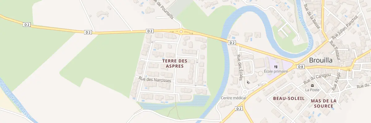 Plan du 4 Rue des Millepertuis à Brouilla