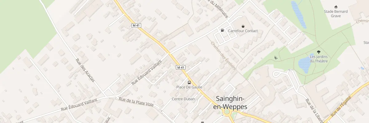 Plan du 184 Rue Gambetta à Sainghin-en-Weppes