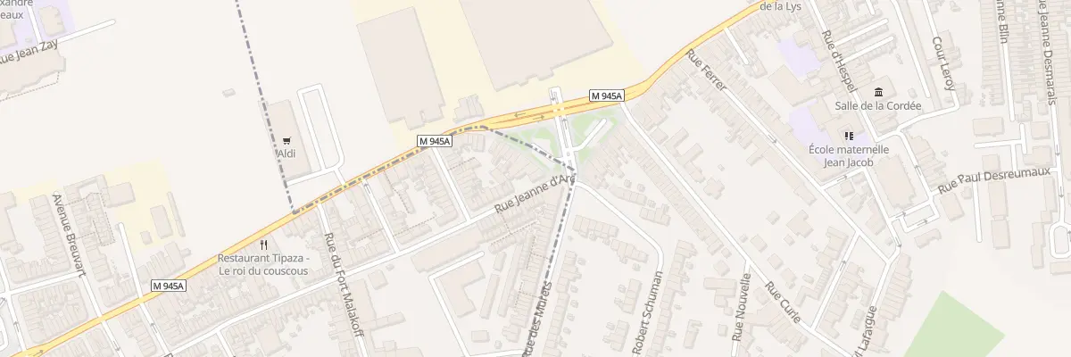 Plan du 172 Rue des Deportes à Armentières