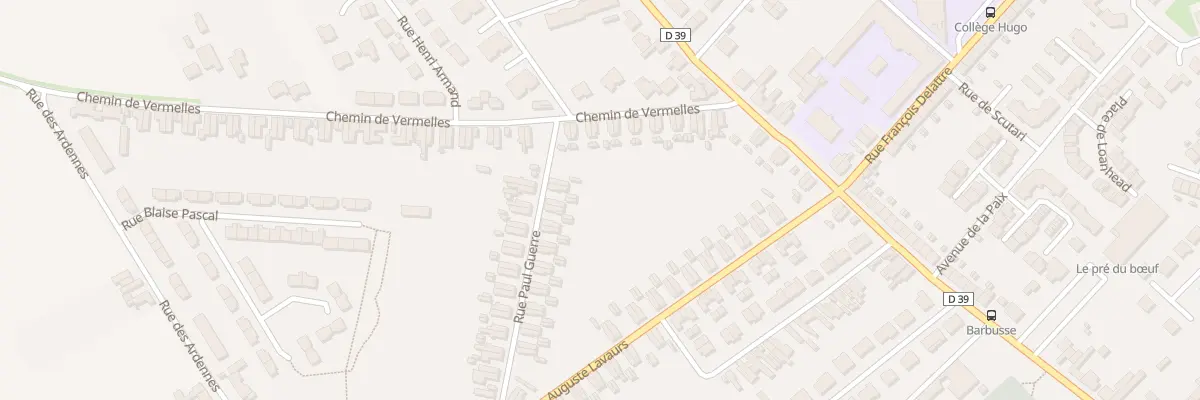 Plan du 51 Rue Paul Guerre à Harnes