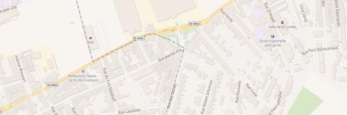 Plan du 196 Rue Jeanne d’Arc à Armentières