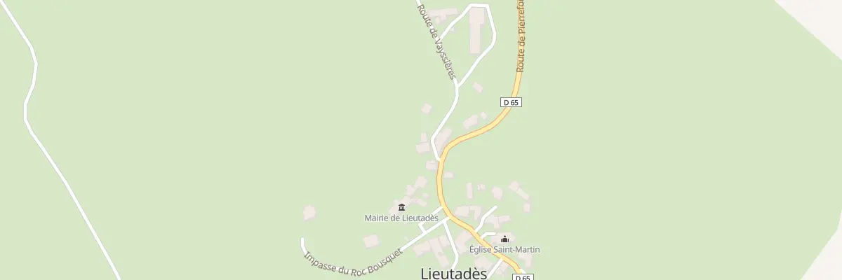 Plan du 5 Rte des Vayssieres à Lieutadès