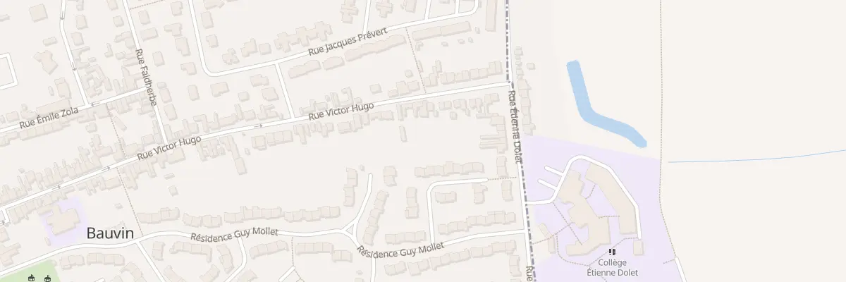 Plan du 76 Rue Victor Hugo à Bauvin