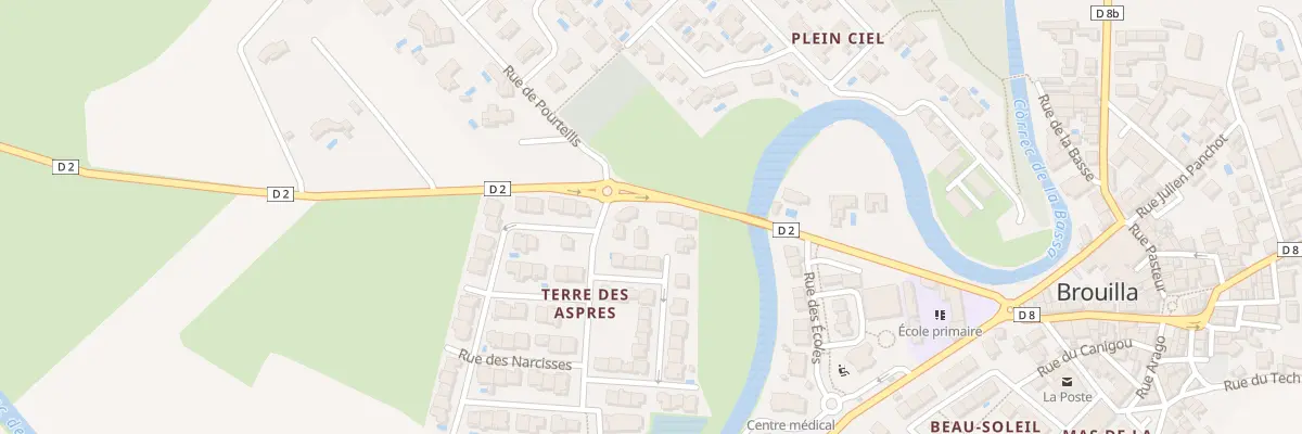Plan du 9B Rue des Millepertuis à Brouilla