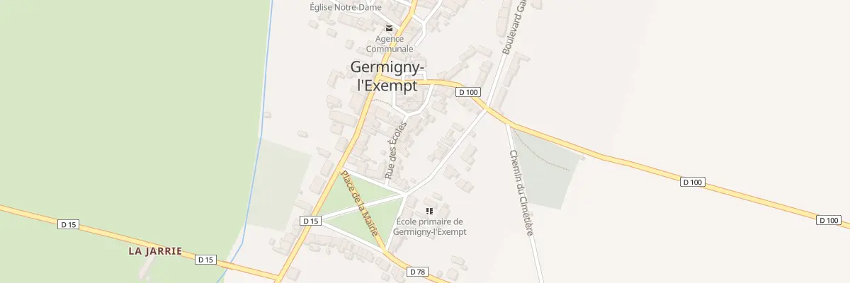 Plan du 153 Le Bourg à Germigny-l’Exempt