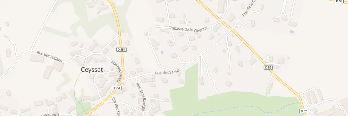 Plan du 11 Rue des Serves à Ceyssat