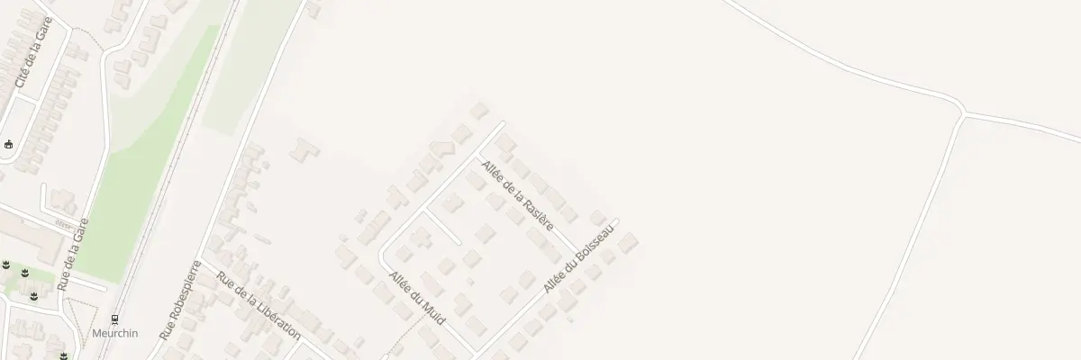 Plan du 7 All de la Rasiere à Meurchin