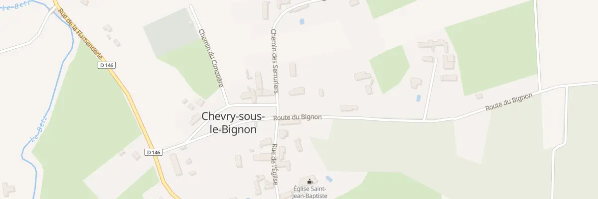 Plan du 2 Che des Serruriers à Chevry-sous-le-Bignon