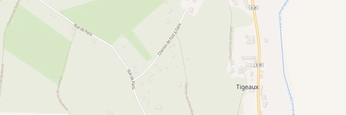 Plan du 27 Che de Fort à Faire à Tigeaux