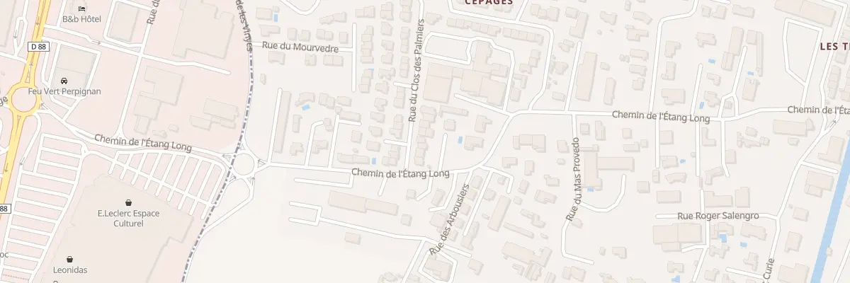 Plan du 8 Rue du Clos des Palmiers à Pia