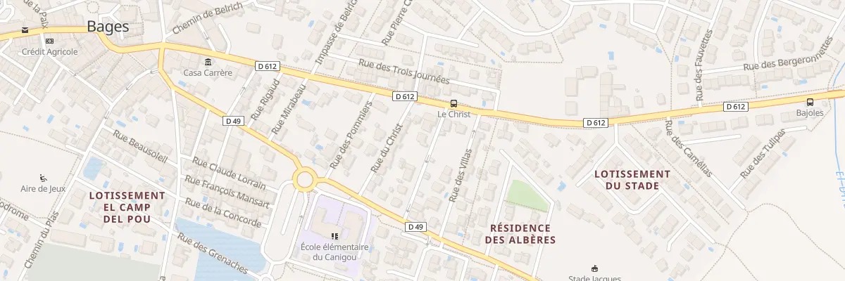 Plan du 5 Rue de la Charronnerie à Bages