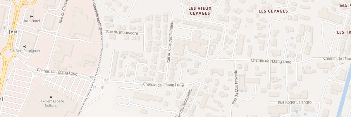 Plan du 16 Rue du Clos des Palmiers à Pia